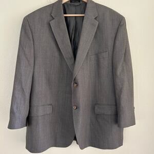 Lauren Ralph Lauren Blazer Mens Silk/Wool Grey SZ46S Classic Sports Coat